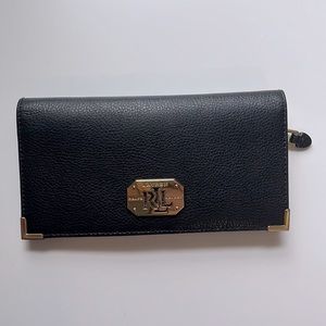 Lauren Ralph Lauren Wallet | Black & Gold